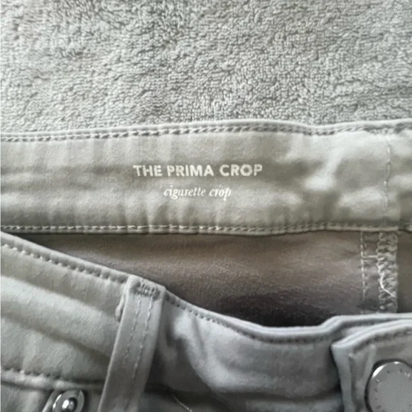 AG Adriano Goldschmied The Prima Crop Cigarette Light Grey Skinny Jeans - Picture 7 of 16